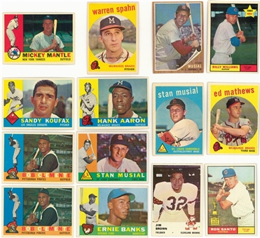 1959-1963 Topps and Fleer Baseball and Football Collection (1,300+) Including Many Hall of Famers 